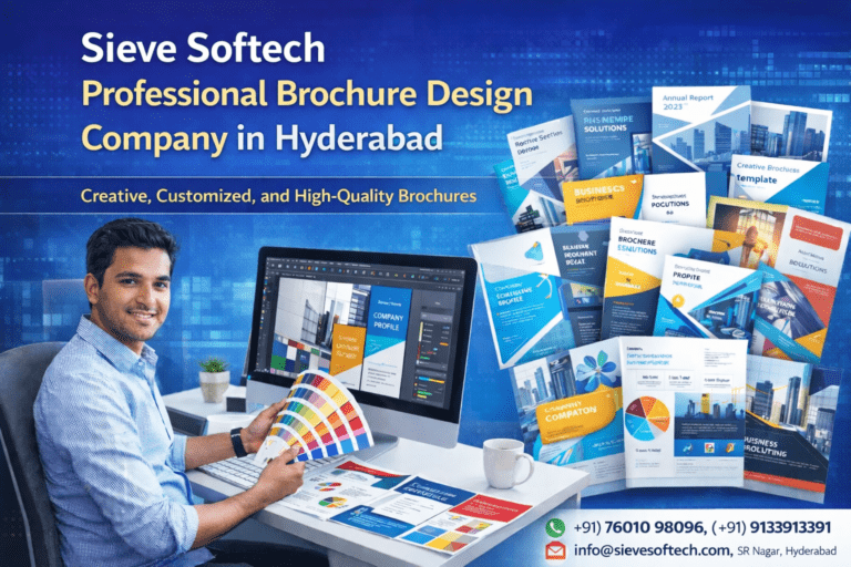 Brochure Design Company Hyderabad creative brochure services by Sieve Softech