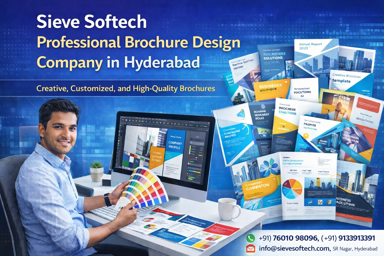 Brochure Design Company Hyderabad creative brochure services by Sieve Softech