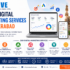 Best digital marketing services in Hyderabad by Sieve Softech, featuring SEO, Local SEO, Google Business Profile, Google Ads, social media marketing, content marketing, lead generation, web development, and analytics.